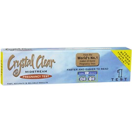 Crystal Clear Pregnancy Test Midstream 1 Pack