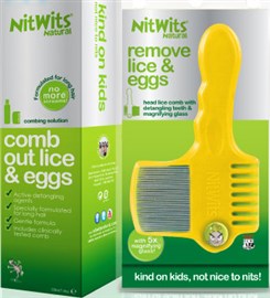Nitwits Combing Solution with Comb 220ml