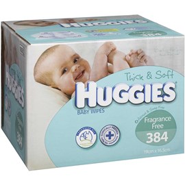 Huggies Wipes Fragrance Free 384 Pack