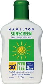 Hamilton Family Sunscreen Milk SPF30 125ml