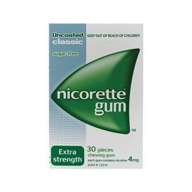 Nicorette Gum Classic Extra Strength 4mg 30 Pieces