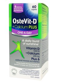 Ostevit - D + Calcium Plus One A Day 60 Capsules