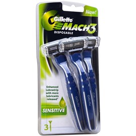 Gillette M3 Sensitive Disposable 3 Pack