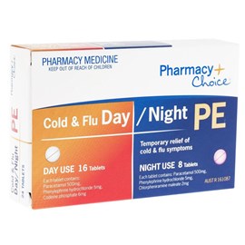 Pharmacy Choice Cold & Flu PE Day & Night 24 Tablets