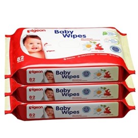 Pigeon Premium Baby Wipes 80 x3 Pack