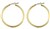 Rossan 30mm Plain Hoop Gold FE4306