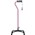 Hugo Large Base Quad Cane - Rose