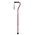 Hugo Offset Handle Cane - Rose